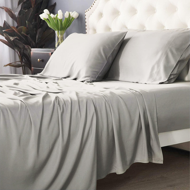 Bamboo Cotton 500 TC Dove Sheet Set by Park Avenue Split King Payday Deals