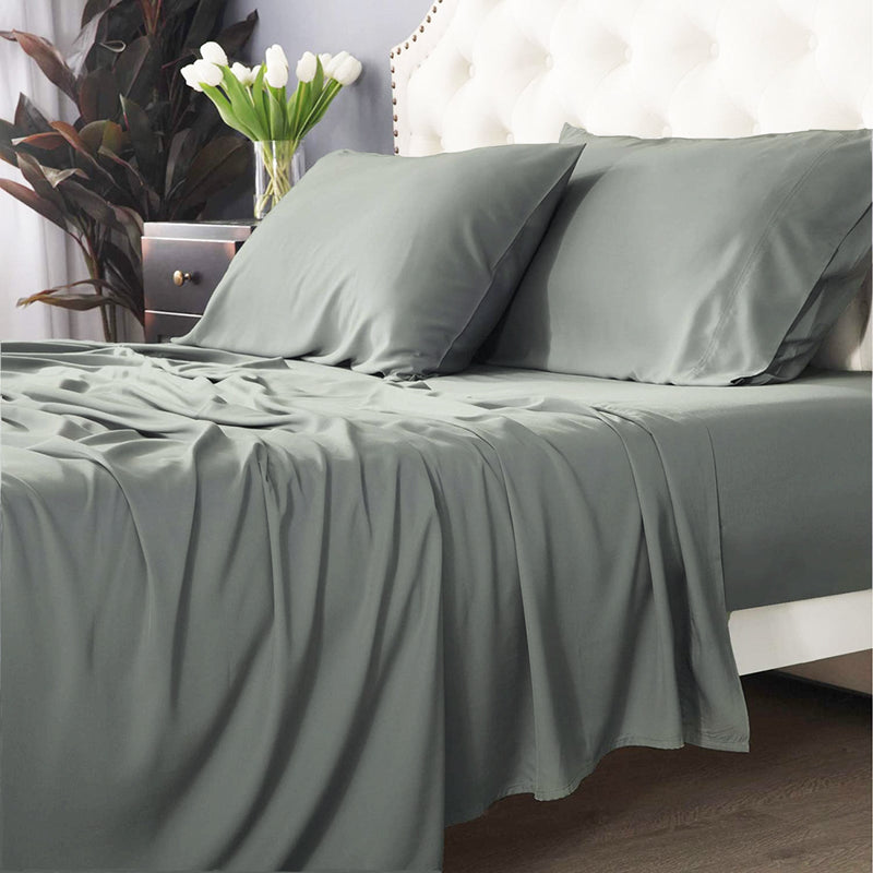 Bamboo Cotton 500 TC Jade Sheet Set by Park Avenue Split King Payday Deals