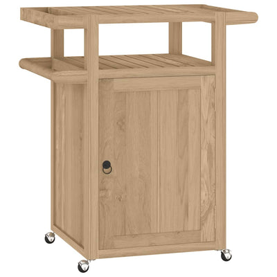 Bar Cart 70x50x90 cm Solid Wood Teak Payday Deals