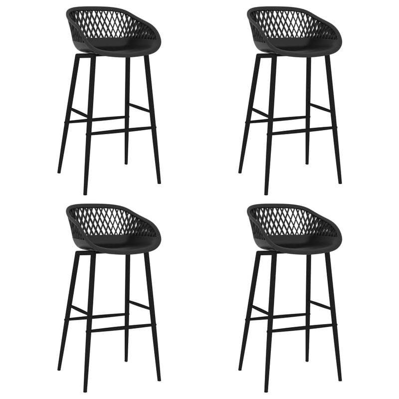 Bar Chairs 4 pcs Black Payday Deals