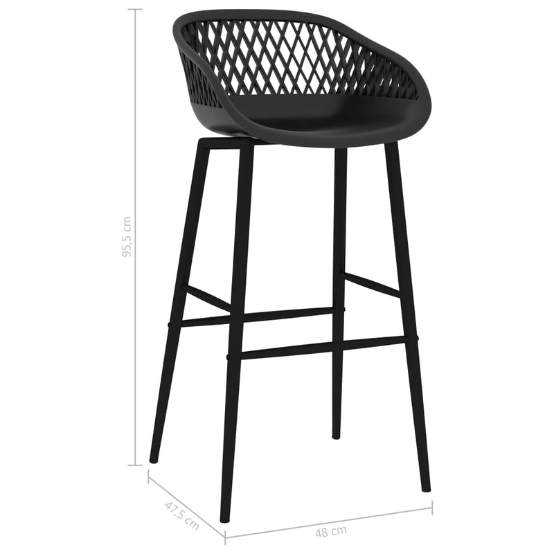 Bar Chairs 4 pcs Black Payday Deals