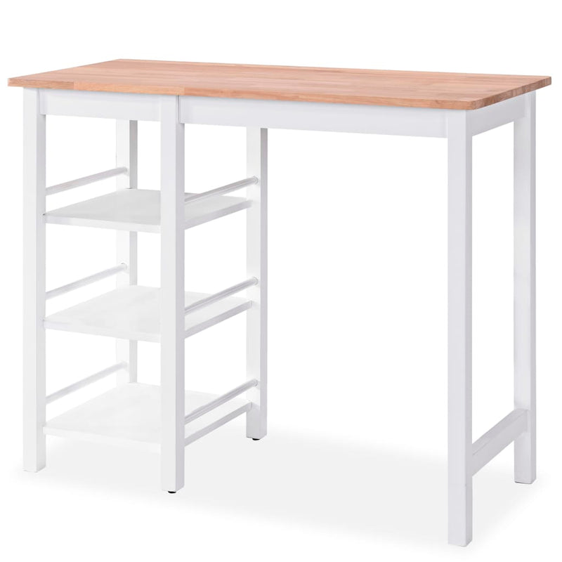 Bar Set 3 Pieces MDF White Payday Deals