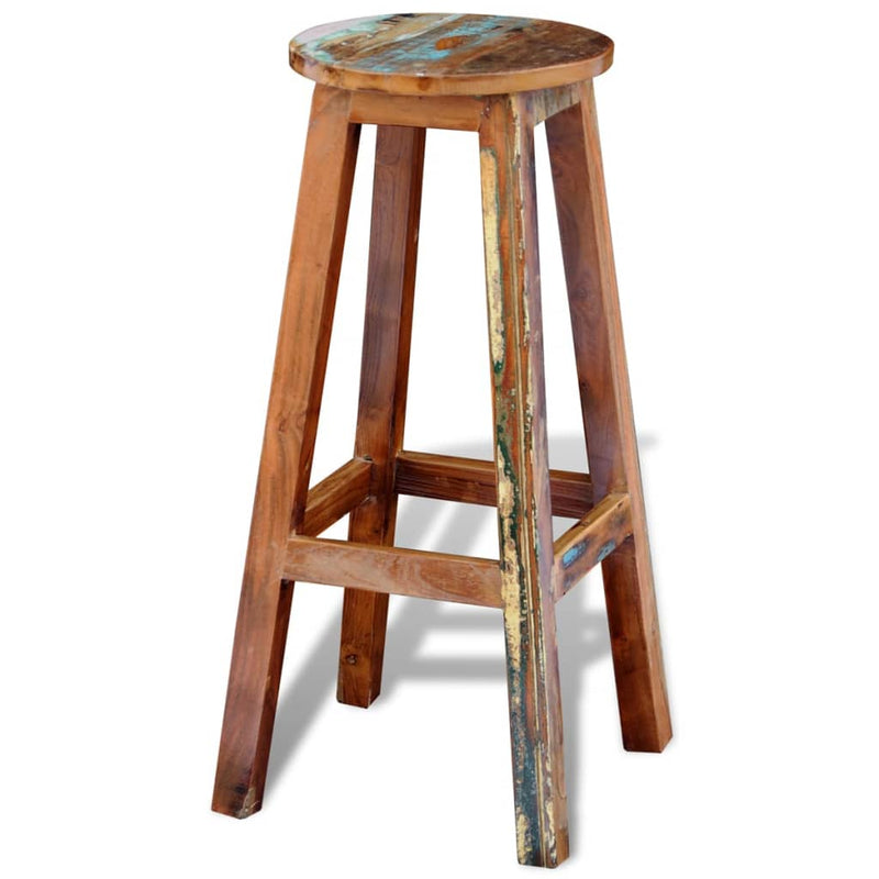 Bar Stool Solid Reclaimed Wood Payday Deals