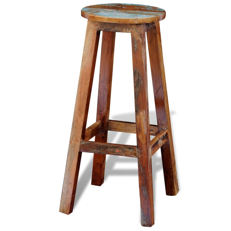 Bar Stool Solid Reclaimed Wood Payday Deals