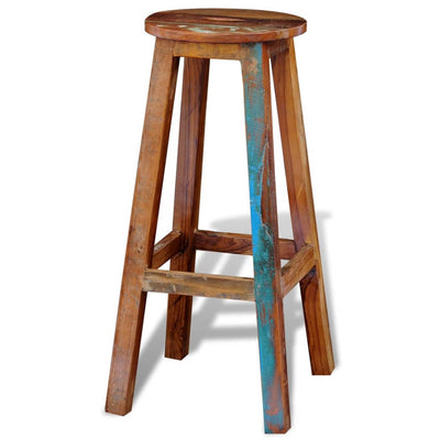 Bar Stool Solid Reclaimed Wood Payday Deals