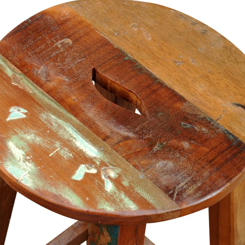 Bar Stool Solid Reclaimed Wood Payday Deals