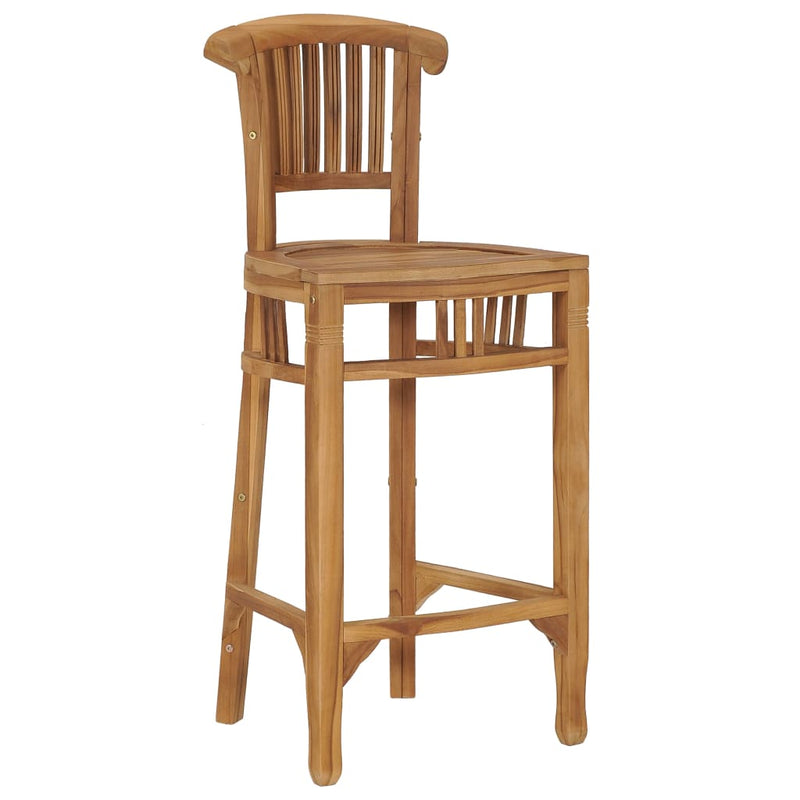 Bar Stool Solid Teak Wood Payday Deals