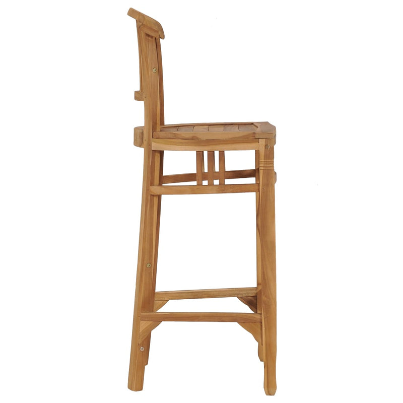 Bar Stool Solid Teak Wood Payday Deals