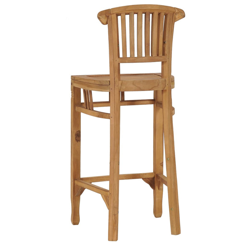 Bar Stool Solid Teak Wood Payday Deals