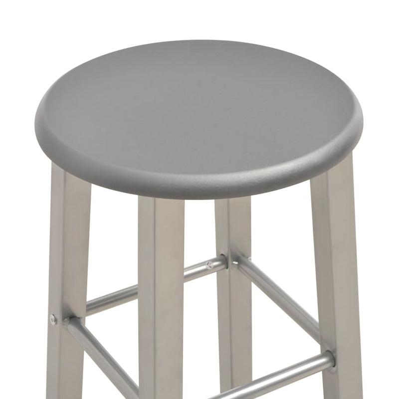 Bar Stools 2 pcs Anthracite MDF Payday Deals