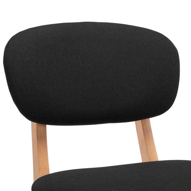 Bar Stools 2 pcs Black Fabric Payday Deals