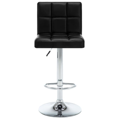 Bar Stools 2 pcs Black Faux Leather Payday Deals