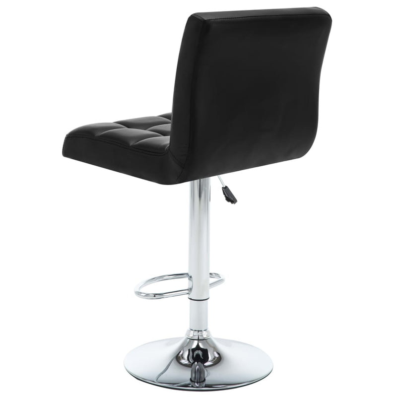 Bar Stools 2 pcs Black Faux Leather Payday Deals
