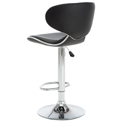 Bar Stools 2 pcs Black Faux Leather Payday Deals