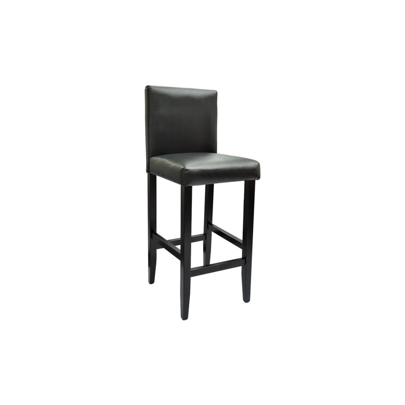 Bar Stools 2 pcs Black Faux Leather Payday Deals