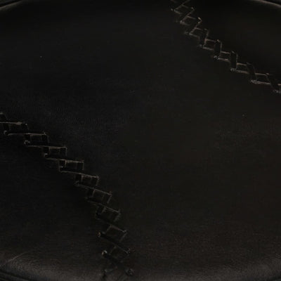 Bar Stools 2 pcs Black Real Goat Leather Payday Deals