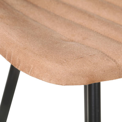 Bar Stools 2 pcs Brown Real Leather Payday Deals