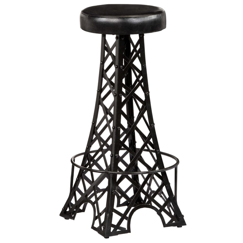 Bar Stools 2 pcs Real Leather Payday Deals
