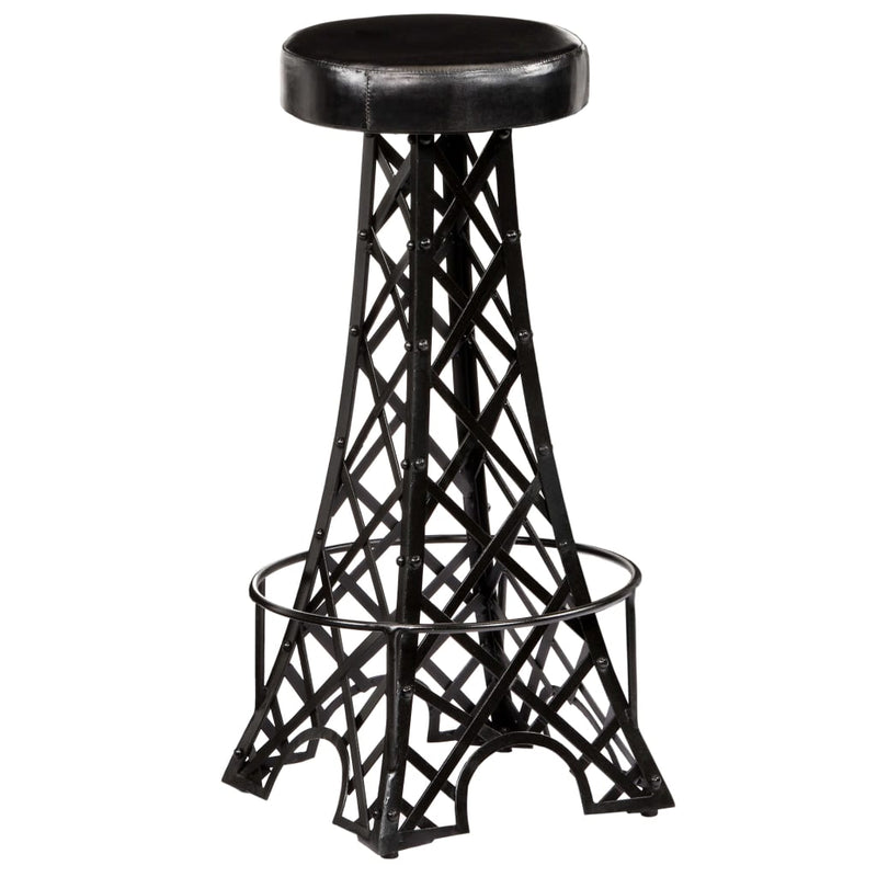 Bar Stools 2 pcs Real Leather Payday Deals