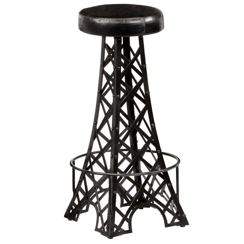 Bar Stools 2 pcs Real Leather Payday Deals