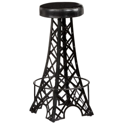 Bar Stools 2 pcs Real Leather Payday Deals