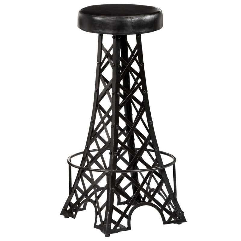 Bar Stools 2 pcs Real Leather Payday Deals
