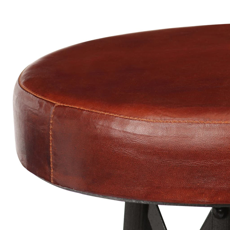 Bar Stools 2 pcs Real Leather Payday Deals