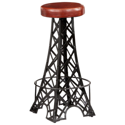 Bar Stools 2 pcs Real Leather Payday Deals