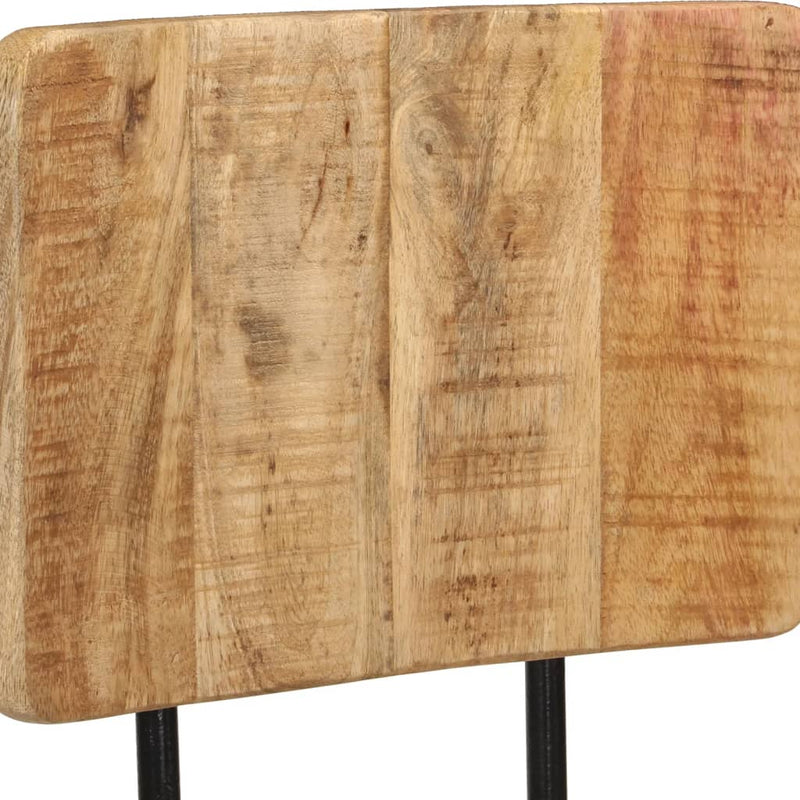 Bar Stools 2 pcs Solid Wood Mango Payday Deals
