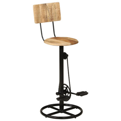 Bar Stools 2 pcs Solid Wood Mango Payday Deals