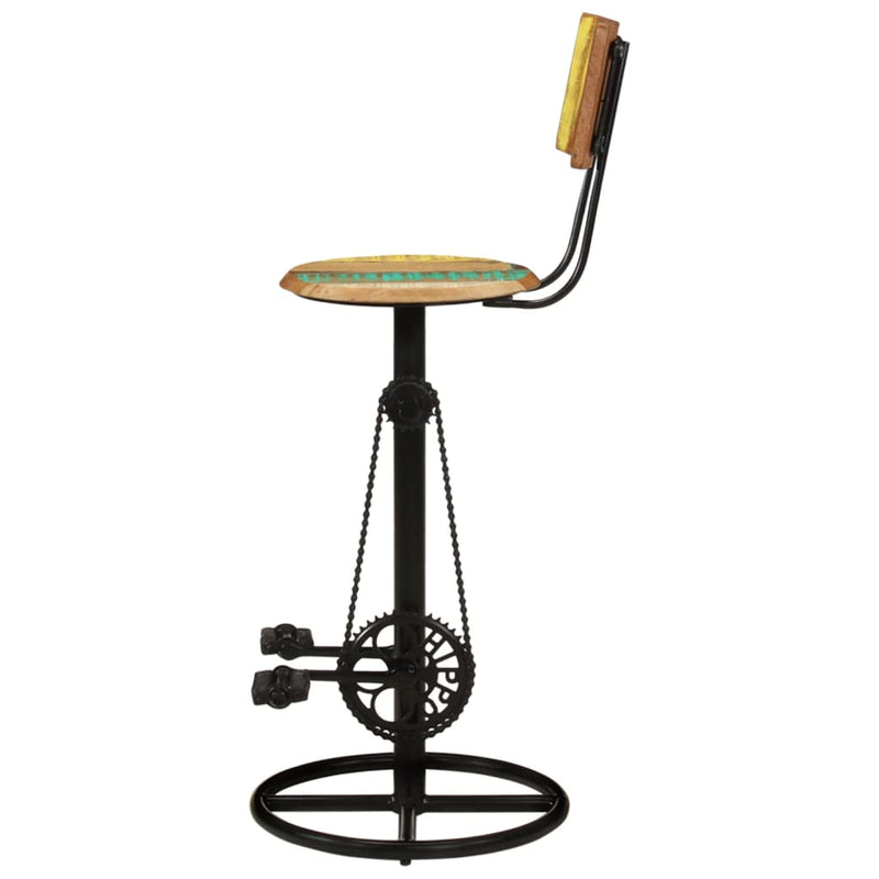 Bar Stools 2 pcs Solid Wood Reclaimed Payday Deals