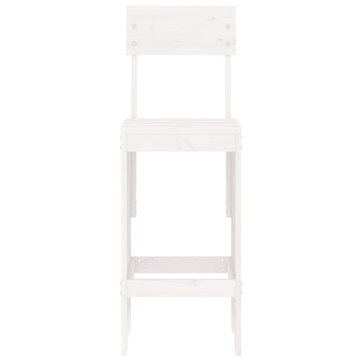 Bar Stools 2 pcs White 40x48.5x115.5 cm Solid Wood Pine Payday Deals