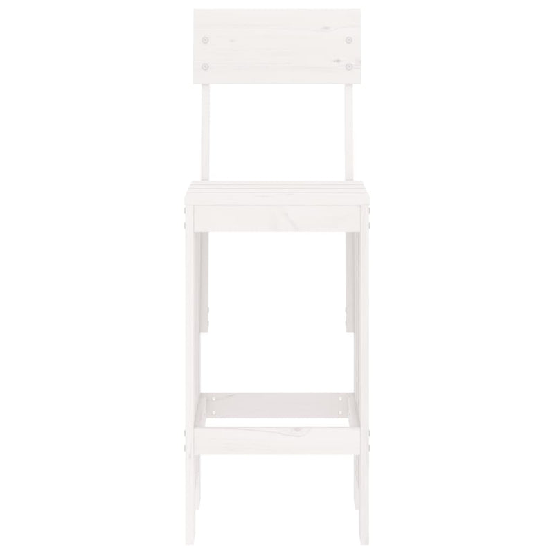 Bar Stools 2 pcs White 40x48.5x115.5 cm Solid Wood Pine Payday Deals