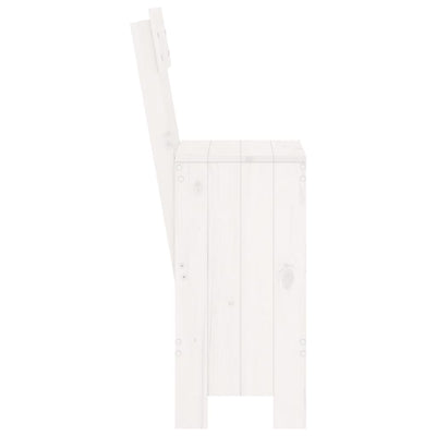 Bar Stools 2 pcs White 40x48.5x115.5 cm Solid Wood Pine Payday Deals