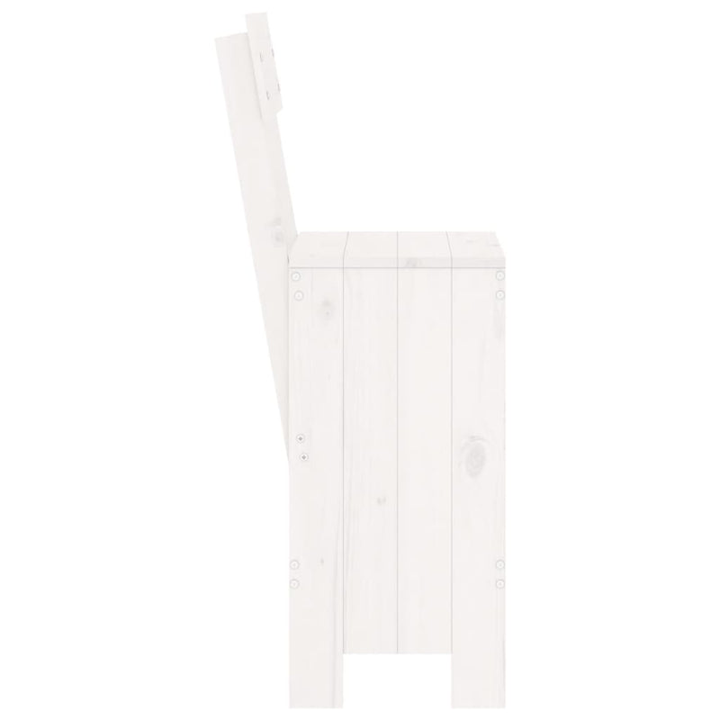 Bar Stools 2 pcs White 40x48.5x115.5 cm Solid Wood Pine Payday Deals