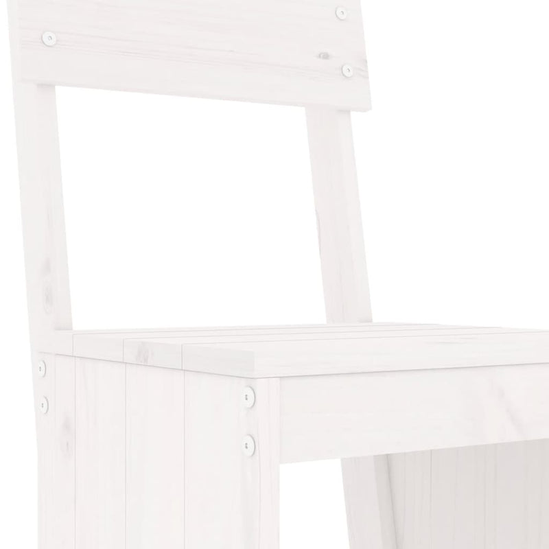 Bar Stools 2 pcs White 40x48.5x115.5 cm Solid Wood Pine Payday Deals