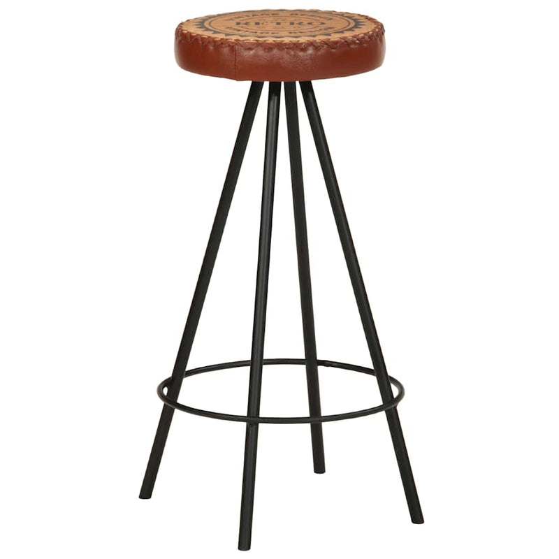 Bar Stools 4 pcs Real Leather Payday Deals