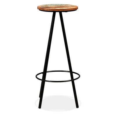 Bar Stools 4 pcs Solid Reclaimed Wood Payday Deals