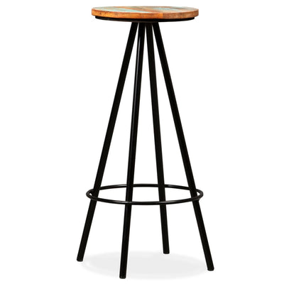 Bar Stools 4 pcs Solid Reclaimed Wood Payday Deals