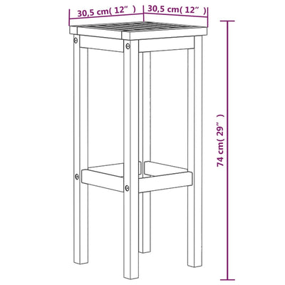 Bar Stools 6 pcs Solid Wood Acacia Payday Deals