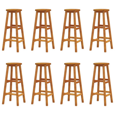 Bar Stools 8 pcs Solid Wood Acacia Payday Deals