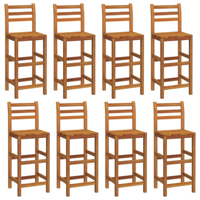 Bar Stools 8 pcs Solid Wood Acacia Payday Deals