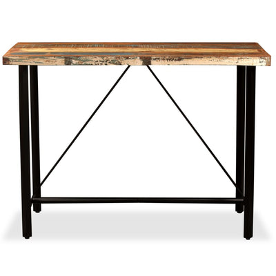 Bar Table 120x60x107 cm Solid Reclaimed Wood Payday Deals