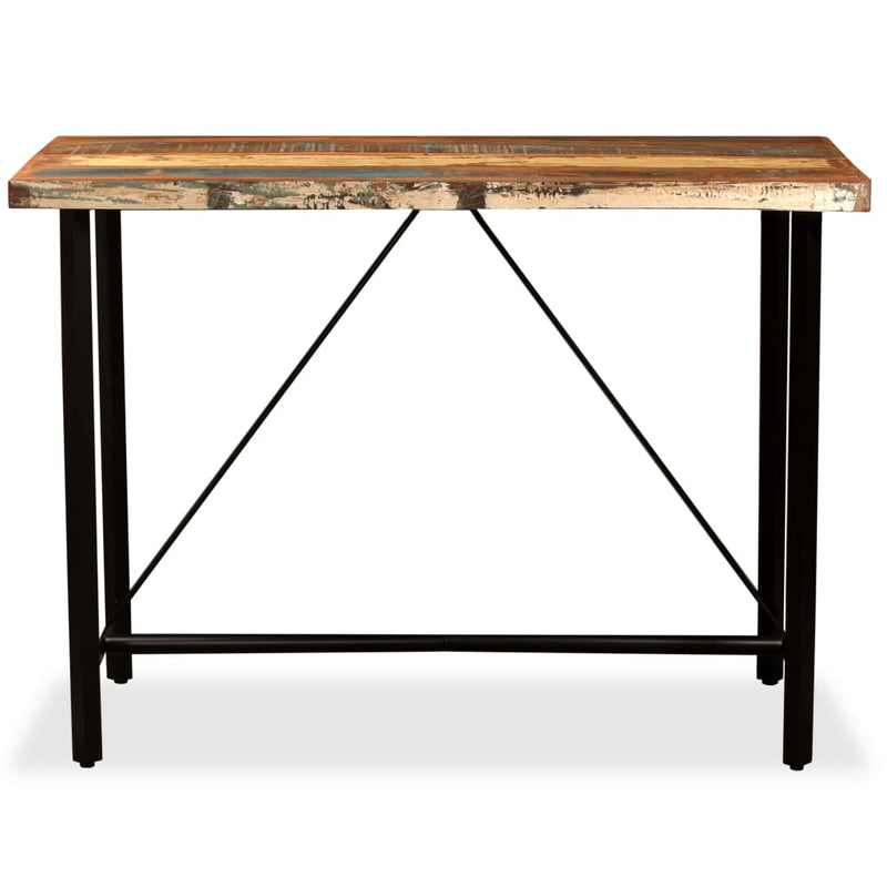 Bar Table 120x60x107 cm Solid Reclaimed Wood Payday Deals