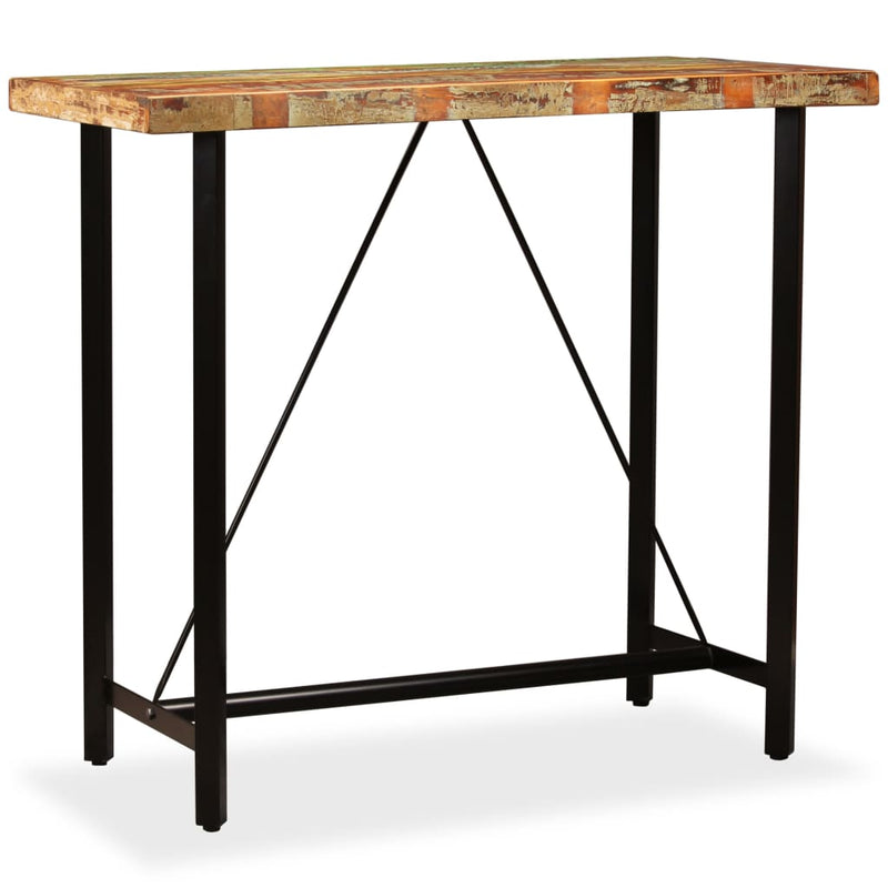 Bar Table 120x60x107 cm Solid Reclaimed Wood Payday Deals