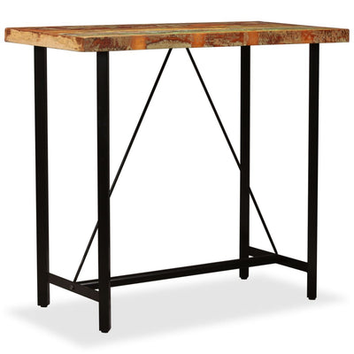 Bar Table 120x60x107 cm Solid Reclaimed Wood Payday Deals