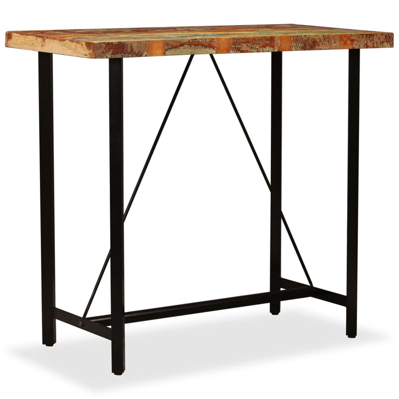 Bar Table 120x60x107 cm Solid Reclaimed Wood Payday Deals