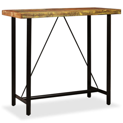 Bar Table 120x60x107 cm Solid Reclaimed Wood Payday Deals