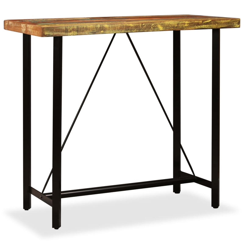 Bar Table 120x60x107 cm Solid Reclaimed Wood Payday Deals