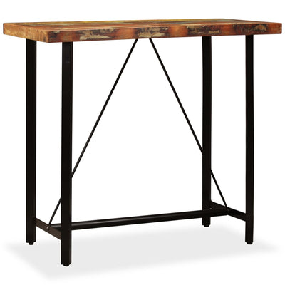 Bar Table 120x60x107 cm Solid Reclaimed Wood Payday Deals